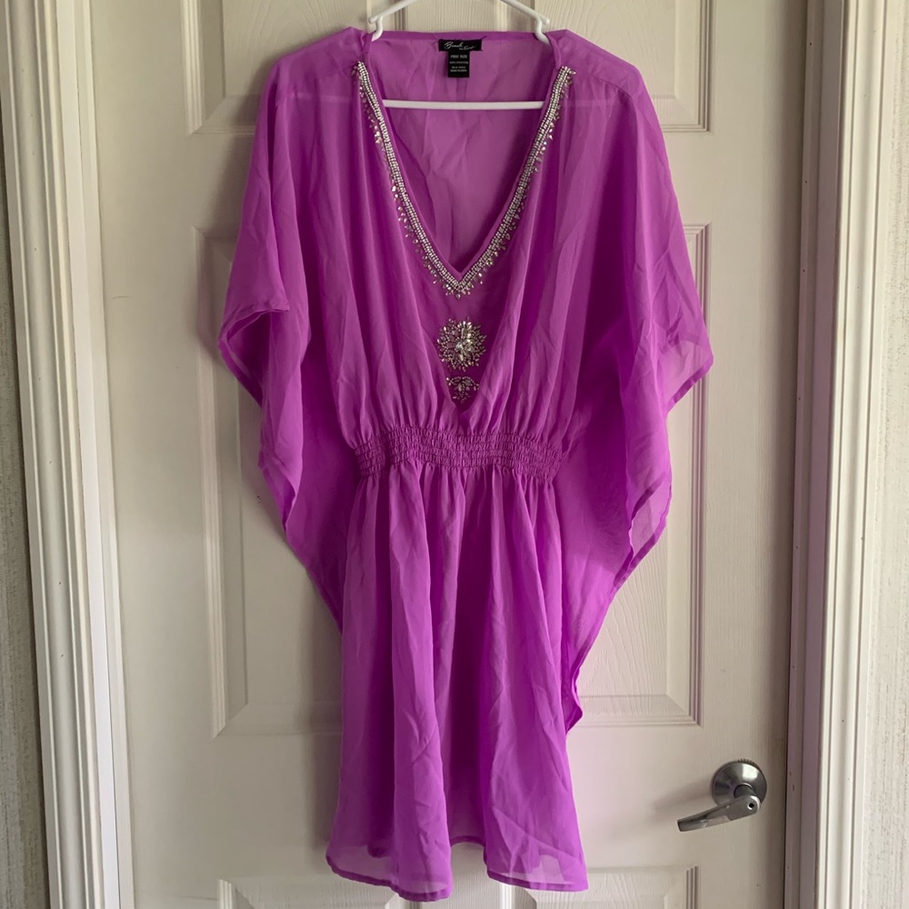 Purple Beach Cover Up (Free Size)